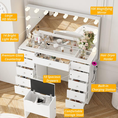 Hollywood-Style Vanity Table