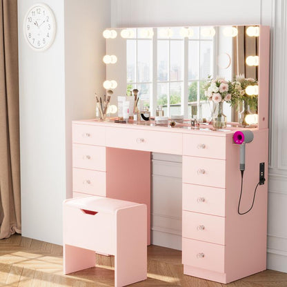 Hollywood-Style Vanity Table